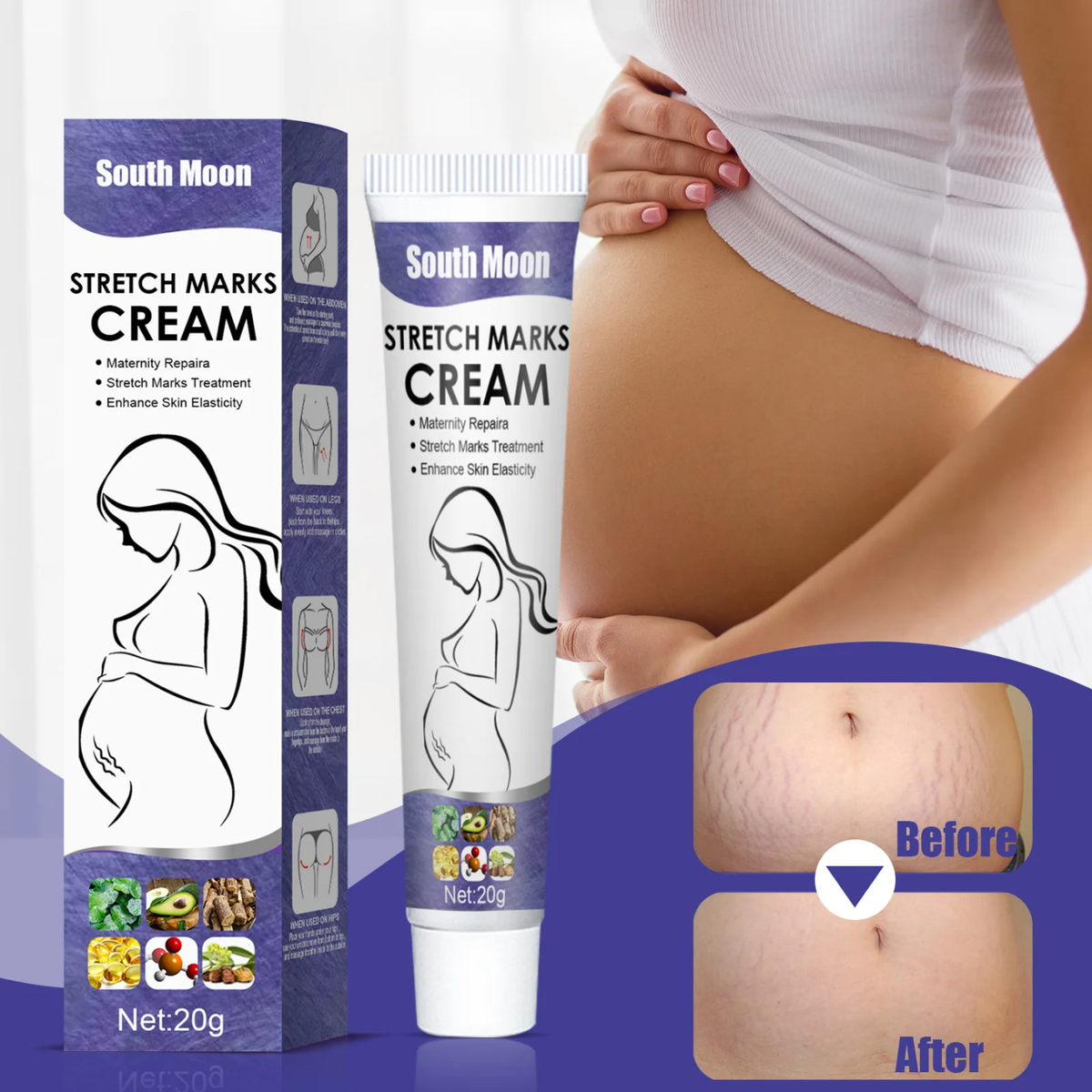 CRÈME FRAÎCHE CONTRE VERGETURES. PETIT FORMAT (20G)