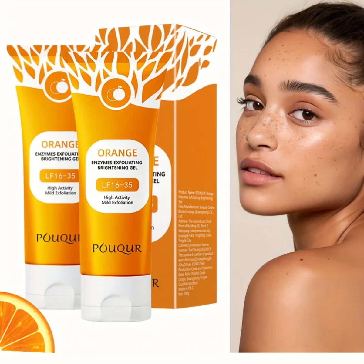 GEL EXFOLIANT ORANGE (élimine toute imperfection de la peau, tatouage et autres)