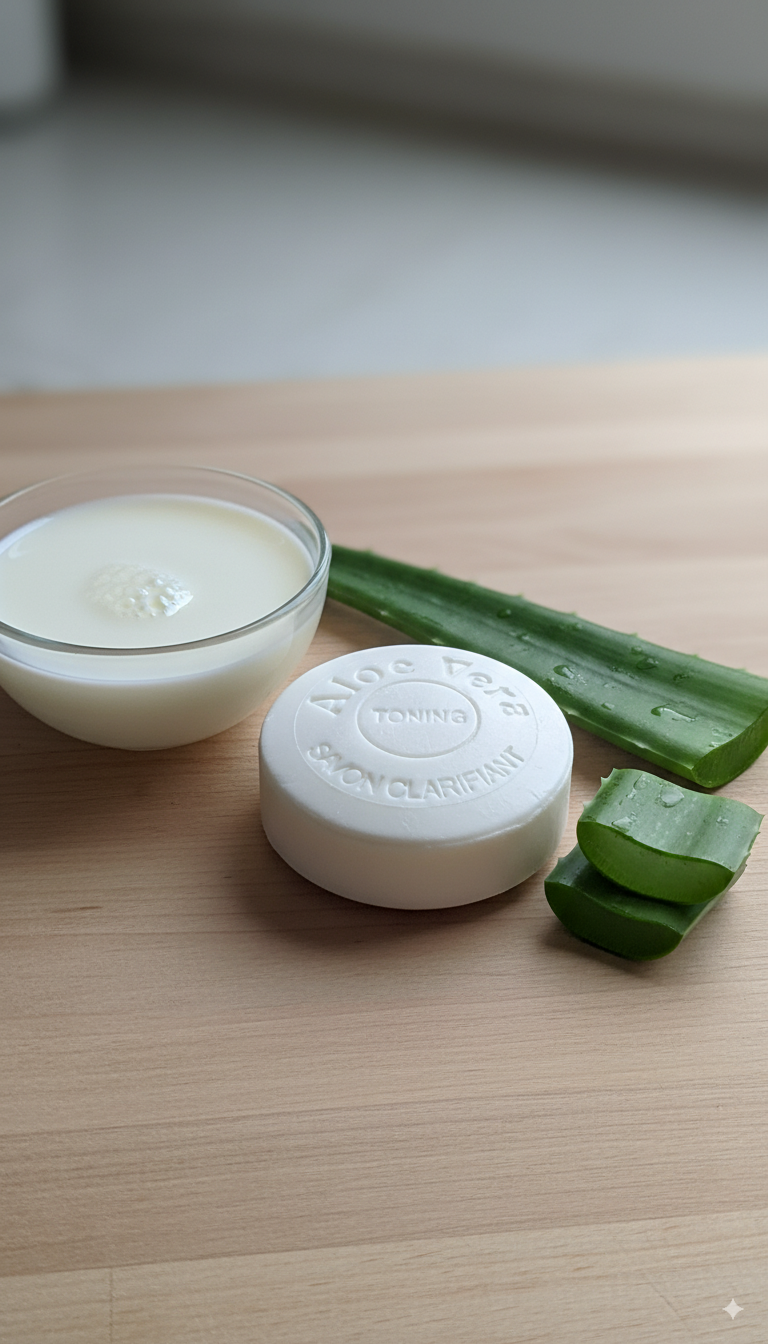 SAVON NETTOYANT AU LAIT ET ALOÉ VERA JAPONAIS