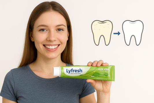 DENTIFRICE LYFRESH ALOÉ VERA (BLANCHIMENT DENTAIRE) protecteur efficace contre la carie